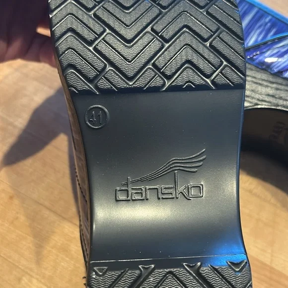 Dansko Clog Slip-On Blue Size 41 Like New - Picture 7 of 11